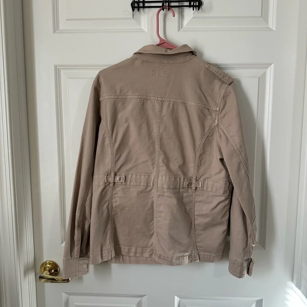 Vineyard Vines Women's Lightweight Beige Utility Jacket Size M